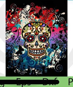 , Mexican Skull, Sugar, happy 2021 Halloween, Halloween Theme, Scary Halloween Stuff Customizable PNG