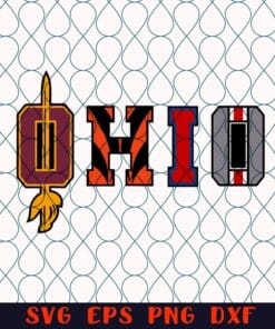 07-Cincinnati Ohio Cleveland Sport Teams , Cleveland Browns , Cleveland Indians , Cleveland Cavaliers Svg Eps Png Dxf