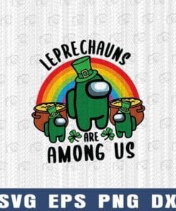 08-Leprechauns Are Among Us, Hidden Pot Of Gold At The End Of The Rainbow Layered SVG, DXF, PNG, EPS