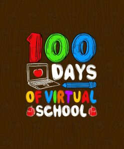 100 days of virtual school, Heart Laptop, Apple, Teacher, 100th Day Of School 2021 , Kinder Garten, celebrate the number 100 layered Svg, Svg Eps Png Dxf