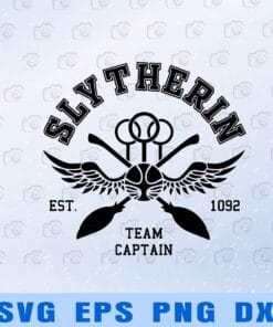 11-Harry Potter Slytherin, Est Team Captain 1092, Harry Potter, film,Layered SVG, DXF, PNG, EPS