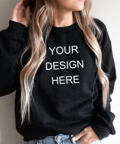 18000 Black Sweater Mockup| Gildan 18000 Mockup| Sweater Mockup| Model Mockups|