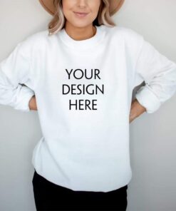 18000 White Sweater Mockup| Gildan 18000 Mockup| Sweater Mockup| Boho Mockup| Model Mockups|