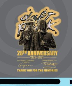 28th Anniversary Daft Pulp-Punk Limited Design DJ Band music lover Customizable PNG