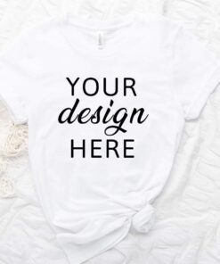 3001 Mockup | Flat Lay Mockup | T Shirt Mockup | Bella Canvas Mockup | Bella Canvas 3001 White Cozy T Shirt Mockup