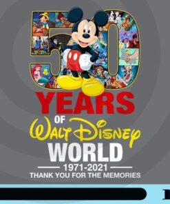50 Years Of Waly Disney World, 2021 Gift, Disney World, Movies, Disney, Mickey Mouse, Cartoon Customizable Png