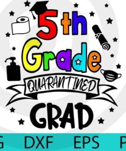 5th Grade Graduation Gifts For Boys Class of 2021 Graduate T-Shirt Customizable Layered Svg, Svg Eps Png Dxf