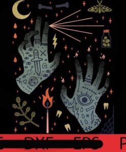 A Curse Upon You, Halloween 2021 art, Halloween, Halloween Theme, Scary Halloween Gift, Customizable PNG