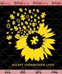 Accept Understand Love svg, Autism Awareness svg, Autism Customizable Layered Svg, Svg Eps Png Dxf
