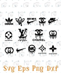 Adidas Logo, Just Do It, Nike Logo, Chanel Logo, LV, Fashion, Bundle File, Logo Brand Layered Svg Eps Png Dxf