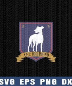 AFC Richmond, UK Premier League Football Club, Ted Lasso A.F.C Richmond Layered Svg Eps Png Dxf