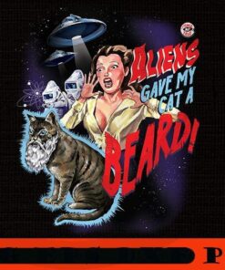 Aliens Gave My Cat a Beard, Halloween 2021, Halloween Theme, Horror Halloween, Funny Scary Cute Halloween gift, Customizable PNG