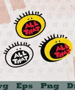 All That 90s Kid Nickelodeon, Vintage Cartoon Image, Black History, Saturday Night Live, Layered SVG, DXF, PNG, EPS