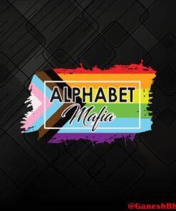 Alphabet Mafia, Pride Gay Pride, Pride Month 2021, LGBTQ Flag Layered Svg, Svg Eps Png Dxf