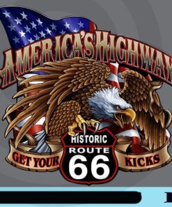 American Eagle USA, America's Highway, Get your kicks, Historic Route 66, New Mexico, Veterans, Freedom, Patriot Day Customizable Png