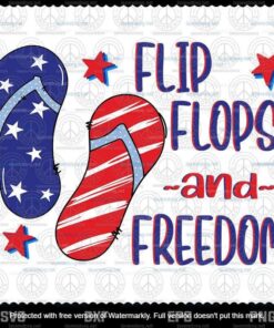 American Flag Flip Flop And Freedom, 2021 Independence Day, American Dude, 4th Of July, Layered Svg Eps Png Dxf