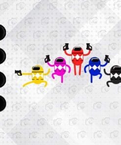 Among Ranger, Among Us Characters, Among Us Players, Funny Among Us, game,Shooting, Gunning, Layered SVG, DXF, PNG, EPS