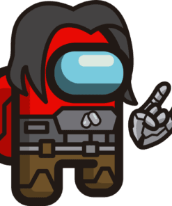 Among Us Cyberpunk Johnny Silverhand, Keanu Reeves, Among Us Player, John Wick, The Matrix, Video Game, SVG PNG DXF, EPS, PDF