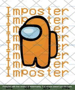 Among Us Impostor Svg, Imposter Funny Video Game Svg, Among Us Svg, Customizable Layered Svg, Svg Eps Png Dxf