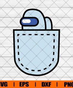 Among Us In Pocket, Among Us Funny, Video Game, Impostor, Layered SVG, DXF, PNG, EPS