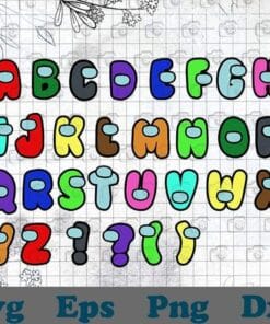 Among Us Letters, Among Us Alphabet, Among Us Font, Educational Wall Art, Preschool Montessori, SVG PNG DXF, EPS, PDF