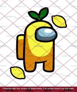 Among Us Svg, Among Svg, Cute Among Dead Svg, Among Us Lemon Svg, Customizable Layered Svg, Svg Eps Png Dxf