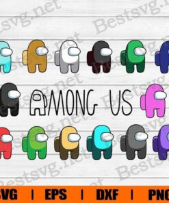 Among Us Svg, Among Us Game Svg, Among Us Character Svg, Imposter, Layered SVG, DXF, PNG, EPS