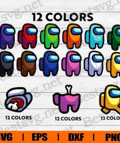 Among Us Svg, Among Us Game Svg, Among Us Character Svg, Kill Svg, Imposter Svg, Layered SVG, DXF, PNG, EPS