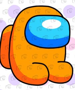 Among Us Svg,Among Us Mini Orange Avatar, imposter Lovers Svg Eps Png Dxf