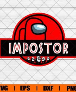 Among Us,Among Us Jurassic Park, Svg, Impostor Svg, Video Game Svg, Layered SVG, DXF, PNG, EPS