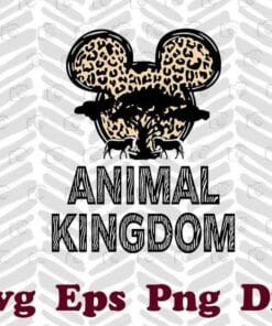 Animal Kingdom, Mickey Head Ears With Animal Kingdom Disney, Disney Safary, Disney vacation, Leopard Mickey Head, Mickey Fans, Disney Fans, Layered Svg Eps Png Dxf