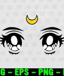 Anime Eyes, Sailor Moon, Cartoon, Anime Addict, Anime Lover, Japanese Animation, Sailor Moon Fans Layered Svg Eps Png Dxf