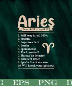 Aries, March 21 To April 19 Aries Astrology ,Horoscope Zodiac Sign, Astrological Sign, Gift For Friends, Gift for Family, SVG PNG DXF, EPS, PDF