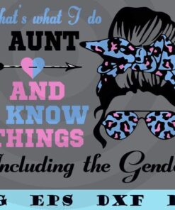 Auntie Keeper of the Gender Reveal Party Ideas Pink or Blue Baby family Customizable Layered Svg, Svg Eps Png Dxf