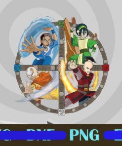 Avatar, The Last Airbender All Characters, Aang Sokka Zuko Katara Toph Uncle Iroh, cartoon Customizable Layered Png