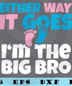 Baby Announcement to Big Brother , Gender Reveal Shirt Gift family love Customizable Layered Svg, Svg Eps Png Dxf