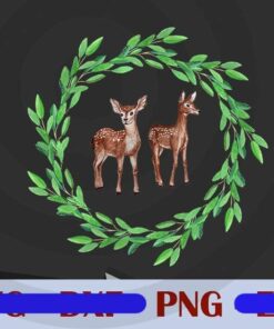 Baby Deer Watercolor baby animal cute lovely forest animal Design Bundles Customizable PNG