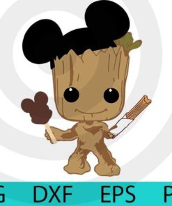 Baby Groot Shirt, Groot Disney Ears Shirt, Marvel Comics Shirt, Disney Shirts, Avengers Shirt, Cute Groot Shirt, Galaxy Guardian Shirt Customizable Layered Svg, Svg Eps Png Dxf