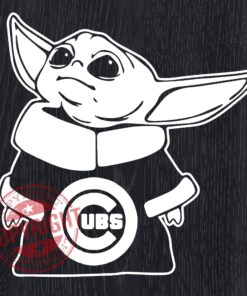 Baby Yoda Cubs, Baby Yoda, Star War, Layered SVG, DXF, PNG, EPS