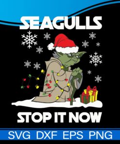 Baby Yoda Santa, Seagulls Stop It Now svg, Yoda Star Wars svg, Merry Christmas, Christmas Tree, Christmas Vacation, Layered SVG, DXF, PNG, EPS