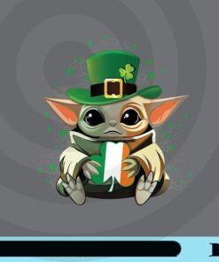 Baby Yoda, St. Patrick's Day, Baby Yoda Irish, St. Patrick's, Yoda Lover Customizable Png