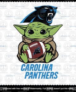 Baby Yoda Star Wars Carolina Panthers svg, NFL Team svg, Panthers svg, Football svg, Customizable Layered Svg, Svg Eps Png Dxf