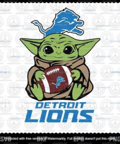 Baby Yoda Star Wars Detroit Lions svg, NFL Team svg, Football svg, Customizable Layered Svg, Svg Eps Png Dxf