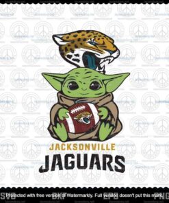 Baby Yoda Star Wars, Jacksonville Jaguars svg, NFL svg, Football svg, Customizable Layered Svg, Svg Eps Png Dxf