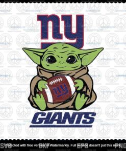 Baby Yoda Star Wars New York Giants svg, NFL Team svg, Football svg, Customizable Layered Svg, Svg Eps Png Dxf