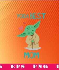 Baby Yoda, Yoda Best Mom Hearts, Star Wars, Happy 2021 Mother's Day, Mom Gift, Best Mother, SVG PNG DXF, EPS, PDF