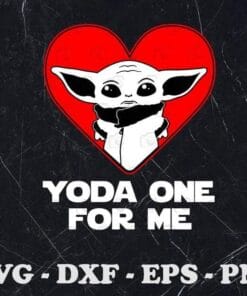 Baby Yoda, Yoda One For Me, Star Wars, Baby Yoda Reaching, Baby Yoda, Mandolorian, Baby Yoda Lovers, Layered SVG, DXF, PNG, EPS