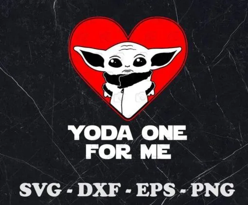 Baby Yoda, Yoda One For Me, Star Wars, Baby Yoda Reaching, Baby Yoda, Mandolorian, Baby Yoda Lovers, Layered SVG, DXF, PNG, EPS