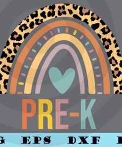 Back To School, Back To School Party Gift, Pre K Rainbow Teacher Team, Pre K Squad Outfit Customizable Layered Svg, Svg Eps Png Dxf