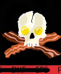 Bacon Crossbones Egg, Halloween 2021 art, Happy 2021 Halloween, Halloween Theme, Scary food, Halloween Gift, Customizable PNG